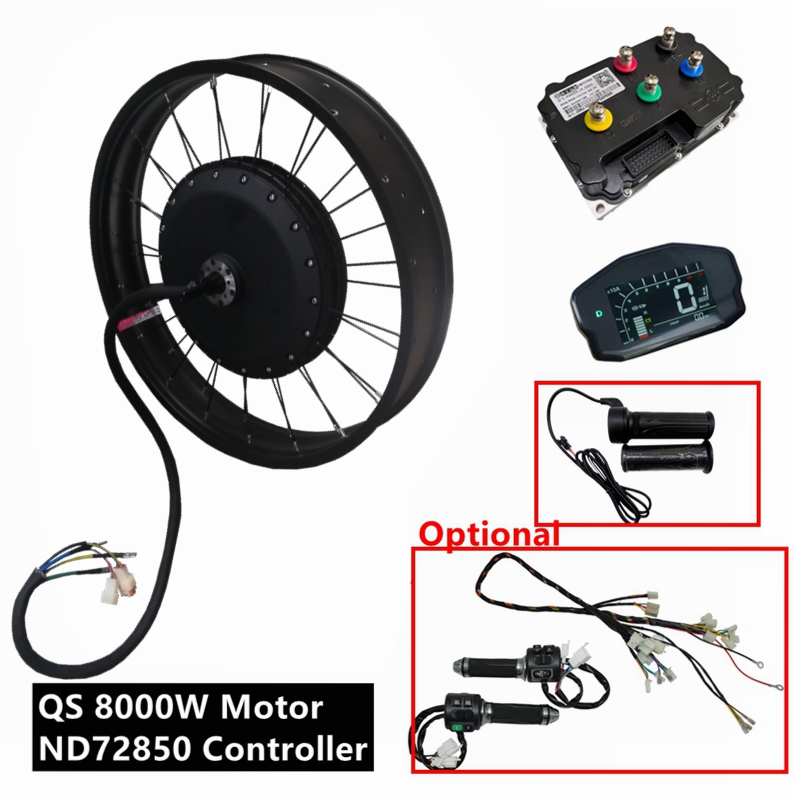Qs273 Hub Motor 8000W 72V - NBpower/QS273 V3 72v 8000W Şişman Lastikli