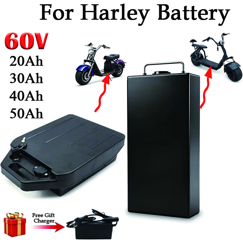 60V 30Ah Electric Scooter Battery - Harley pil için 60V 20Ah 30Ah