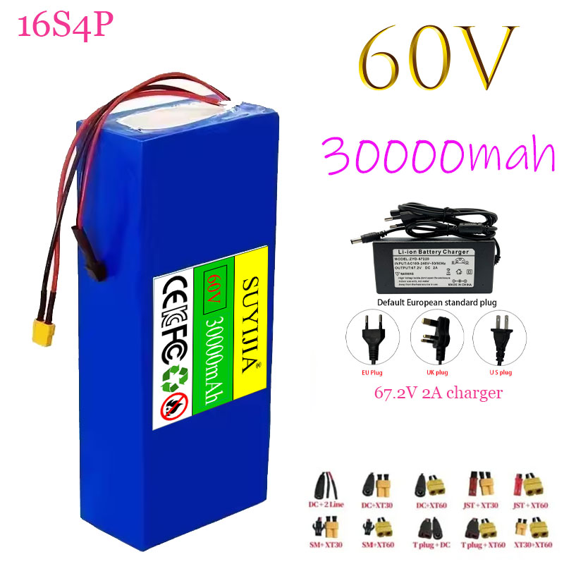 60V 30Ah Electric Scooter Battery - Lityum-iyon Pil 60V 100Ah 16s4p, Elektrikli