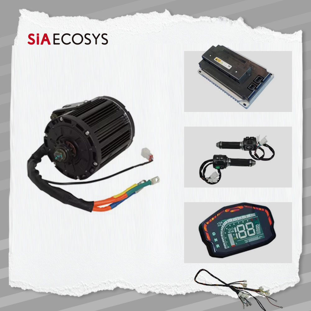 Electric Motorcycle Conversion Kit 72V - QS138 90H Orta Tahrik Motor Kiti