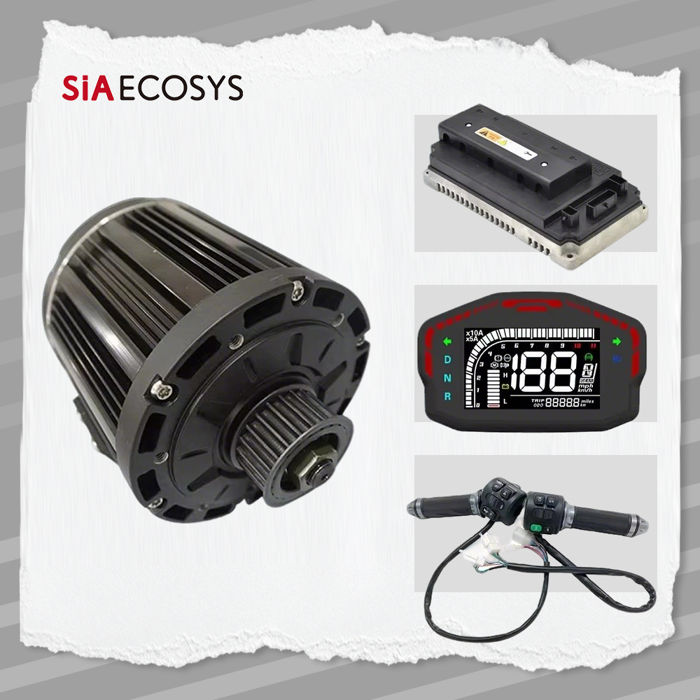 Mid Drive Motor Kit 72V 3000W - QS138 3000W V1 Kayış Tasarımlı Orta