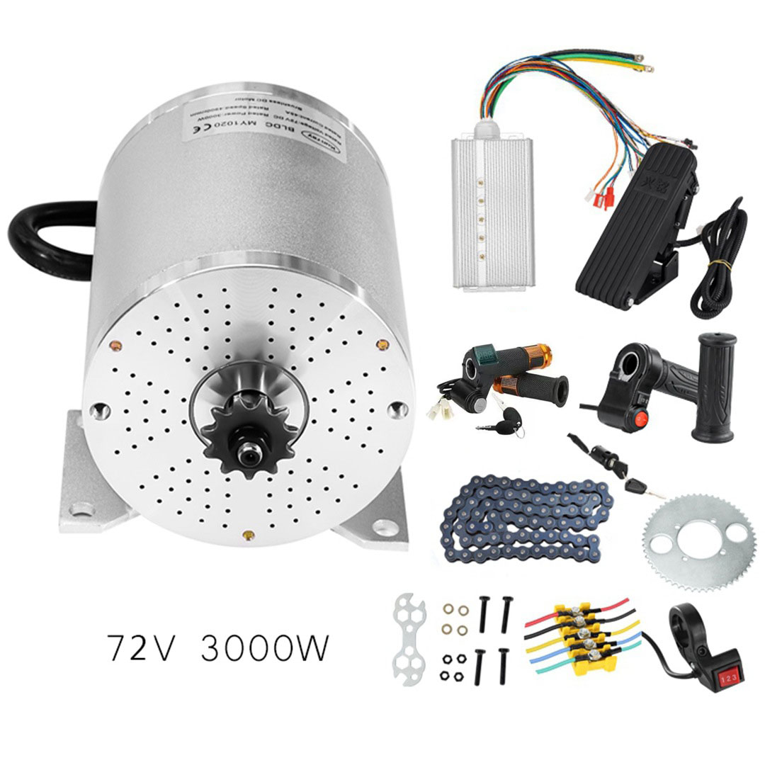 Electric Motorcycle Conversion Kit 72V - Elektrikli Motosiklet Kart Motor Kiti DIY