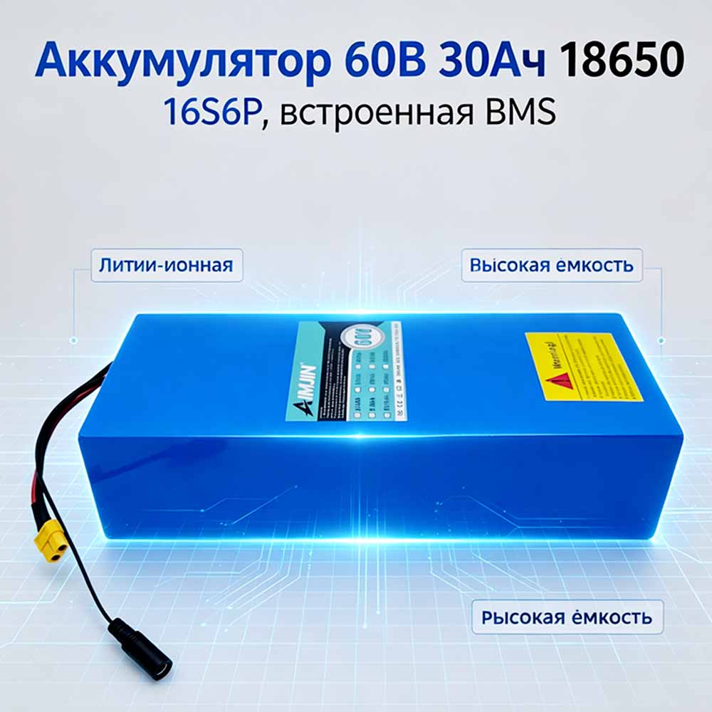 Dahili BMS 18650 16S6P 60V 30A - 60V 30Ah Electric Scooter Battery incelemesi ve fiyatı