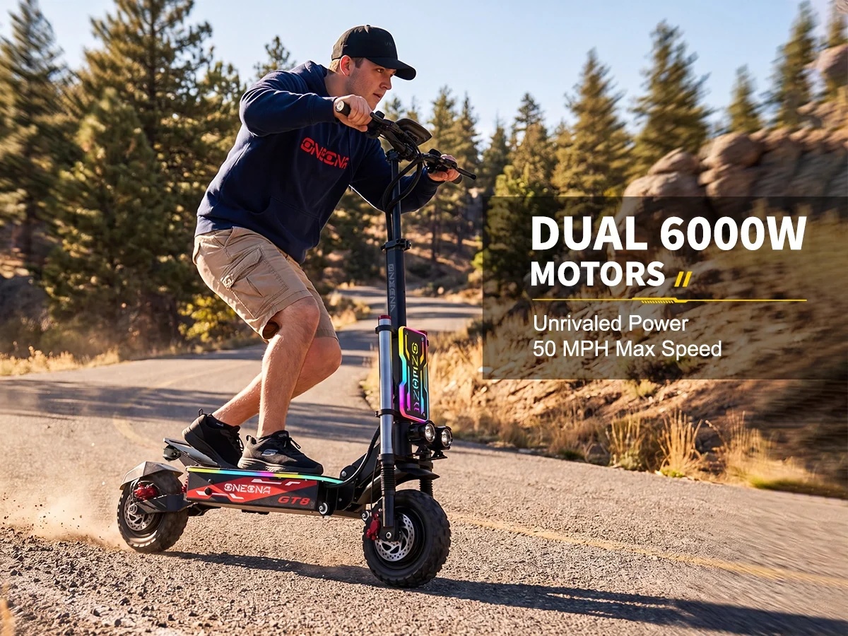 ONECNA NEW GT8PRO Yetişkin Ele - 60V 5600W Dual Motor Electric Scooter incelemesi ve fiyatı