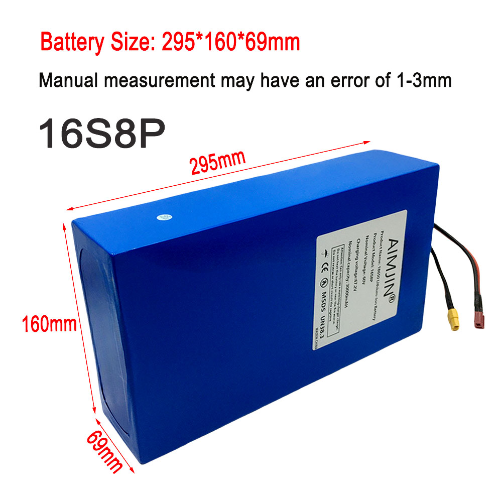 16S8p 1000-3000W Yepyeni Lityu - 60V 30Ah Electric Scooter Battery incelemesi ve fiyatı