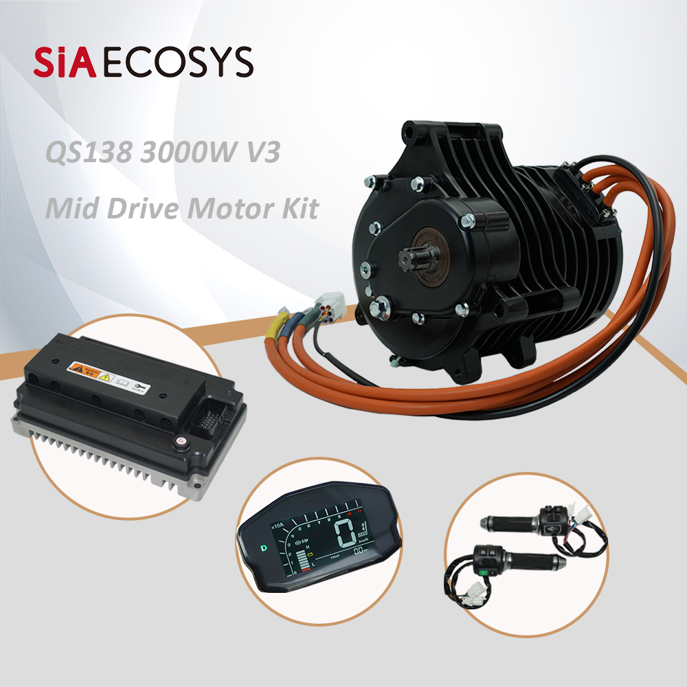 QSMotor QS138 3000W V3 70H 550 - Mid Drive Motor Kit 72V 3000W incelemesi ve fiyatı