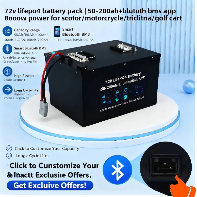 72V LiFePO4 Pil Paketi 50Ah-20 - 72V 60Ah Lifepo4 Battery Pack incelemesi ve fiyatı