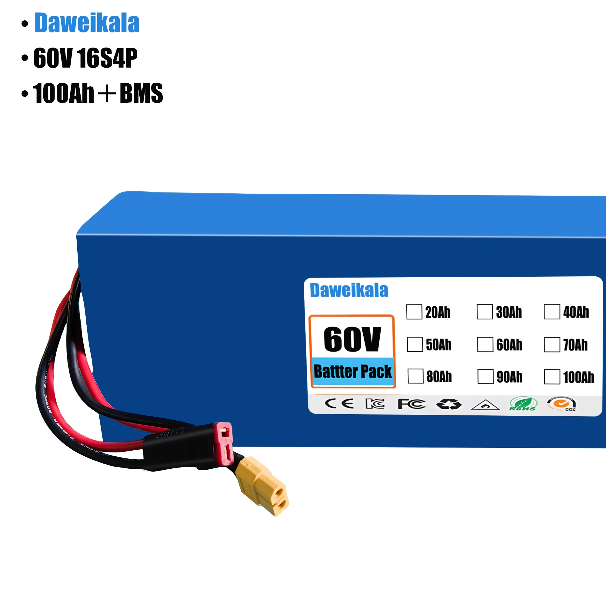 60V 100Ah 16s4p lityum-iyon pi - 60V 30Ah Electric Scooter Battery incelemesi ve fiyatı