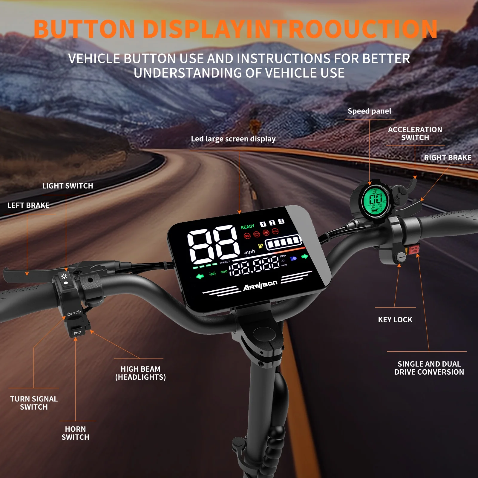 Arwibon 5600W Yetişkinler İçin - 60V 5600W Dual Motor Electric Scooter incelemesi ve fiyatı
